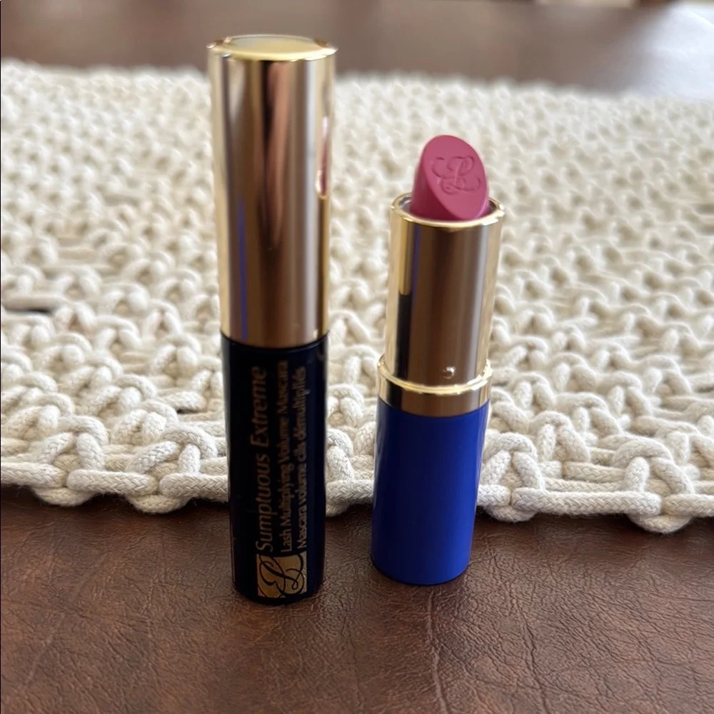 Estee Lauder Sumptuous Extreme Mascara and Lipstick